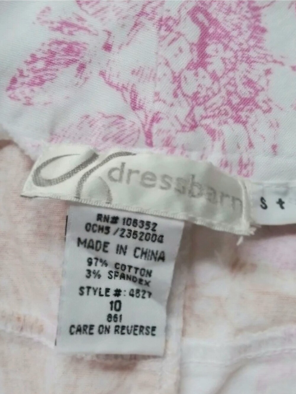Dressbarn White Mini Skirt SZ 10 with Pink and Orange Floral Print - Picture 4 of 9